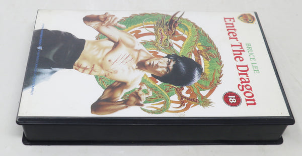 Vintage 1988 80s Warner Home Video Bruce Lee Enter The Dragon PAL VHS (Video Home System) Tape Martial Arts Retro Movie Film