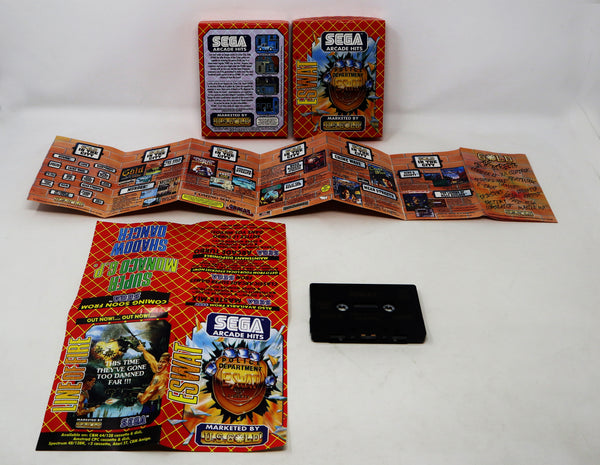 Vintage 1990 90s Commodore 64 C64 CBM 64 / 128 U.S. Gold Sega Arcade Hits Eswat Cassette Tape Video Game Boxed