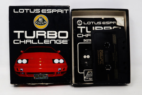 Vintage 1990 90s Commodore 64 C64 CBM 64 / 128 Lotus Esprit Turbo Challenge Cassette Tape Video Game Boxed