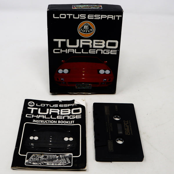 Vintage 1990 90s Commodore 64 C64 CBM 64 / 128 Lotus Esprit Turbo Challenge Cassette Tape Video Game Boxed