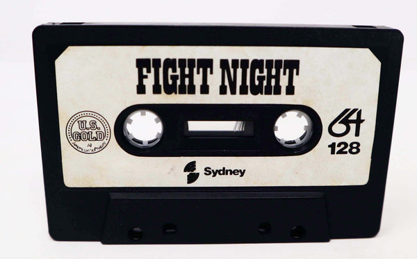 Vintage 1980s Commodore 64 C64 CBM 64 / 128 Fight Night Boxing Cassette Tape Video Game
