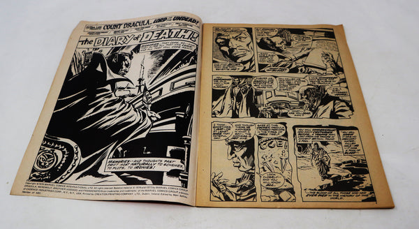 Vintage 1975 70s Marvel Comics Dracula Lives Comic Book No. 35 Issue Rare Retro