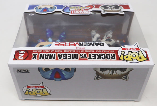 Funko POP! Games Marvel Vs. Capcom Infinite Rocket Vs. Mega Man X Marvel Gamerverse Vinyl Bobble-Heads Figures 2 Pack Set Boxed