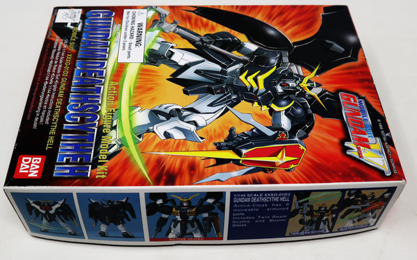 Vintage 1995 90s Bandai W-Gundam Wing Gundam Deathscythe Hell Mobile Suit XXXG-01D2 1/144 Scale Action Figure Model Kit Assembled Boxed Japan