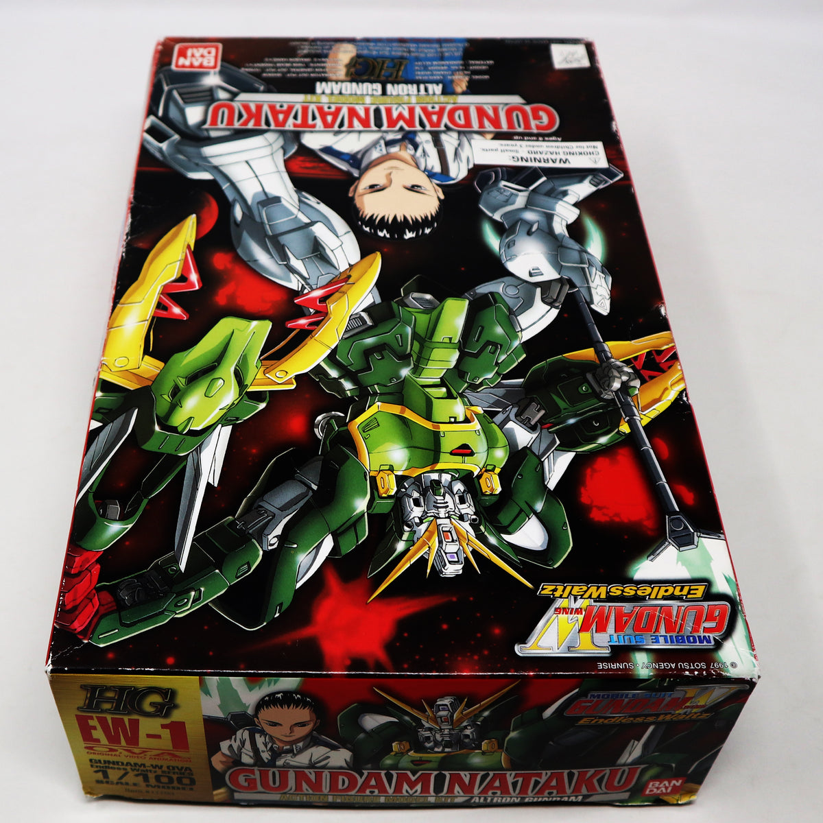 Vintage 1997 90s Bandai Endless Waltz Gundam-W Gundam Nataku Altron Gundam  HG Mobile Suit XXG-01S2 Wing Gundam 1/100 Scale Model Kit Assembled Boxed  