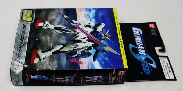 Vintage 2003 Bandai Gundam Seed Mobile Suit GAT-X105 Sword Strike Gundam 1/144 Scale Model Kit Assembled Boxed Japan