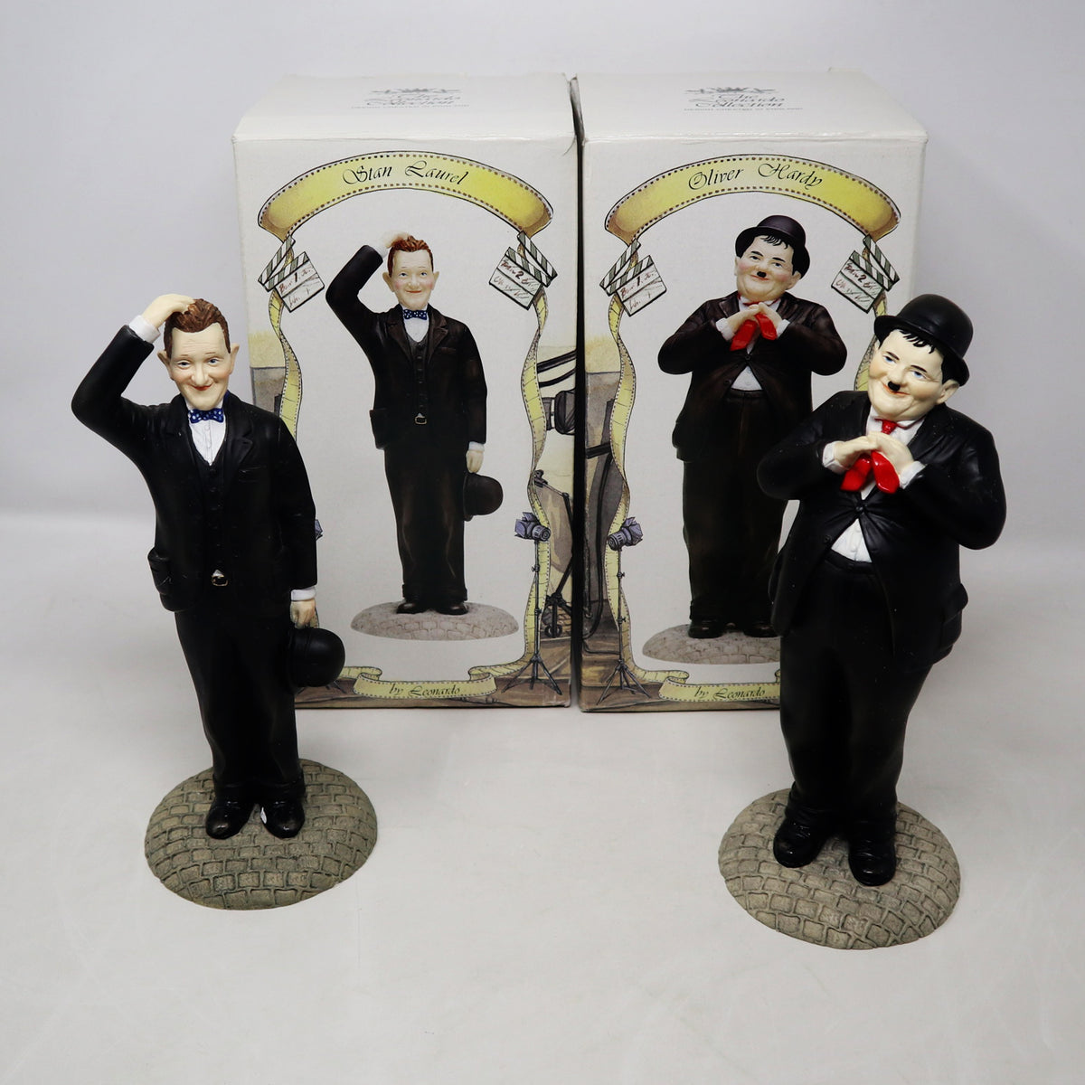 Vintage 1997 90s The Leonardo Collection Stan Laurel & Oliver