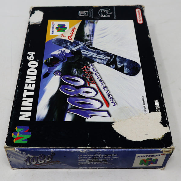 Vintage 1998 90s Nintendo 64 N64 1080 Ten Eighty Snowboarding Video Game Boxed Pal 2 Players