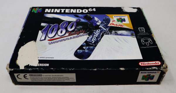 Vintage 1998 90s Nintendo 64 N64 1080 Ten Eighty Snowboarding Video Game Boxed Pal 2 Players