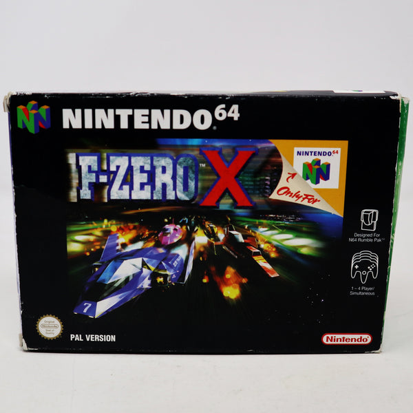 Vintage 1998 90s Nintendo 64 N64 F-Zero X Video Game Boxed Pal 1-4 Players