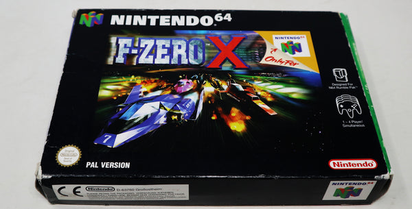 Vintage 1998 90s Nintendo 64 N64 F-Zero X Video Game Boxed Pal 1-4 Players
