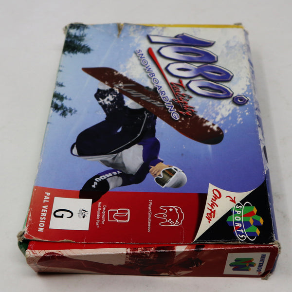 Vintage 1998 90s Nintendo 64 N64 1080 Ten Eighty Snowboarding Video Game Boxed Pal 2 Players