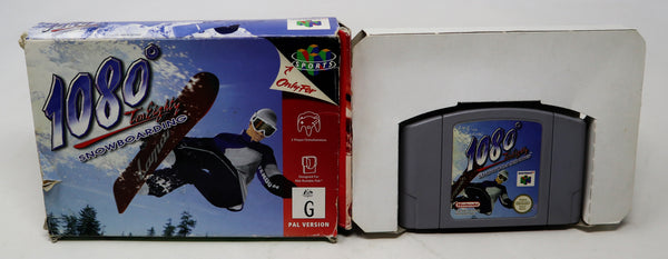 Vintage 1998 90s Nintendo 64 N64 1080 Ten Eighty Snowboarding Video Game Boxed Pal 2 Players