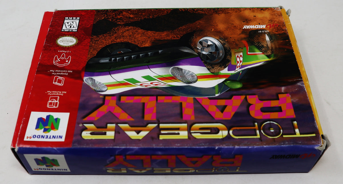 Vintage 1997 90s Nintendo 64 N64 Top Gear Rally Racing Video Game