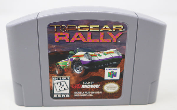 Vintage 1997 90s Nintendo 64 N64 Top Gear Rally Racing Video Game Boxed USA NTSC 1-2 Players