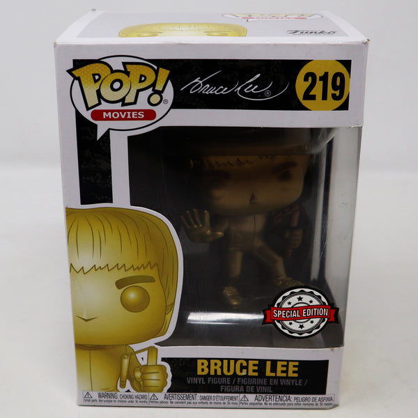 2018 Funko POP! Movies 219 Bruce Lee Vinyl Figure Boxed Gold Special Edition