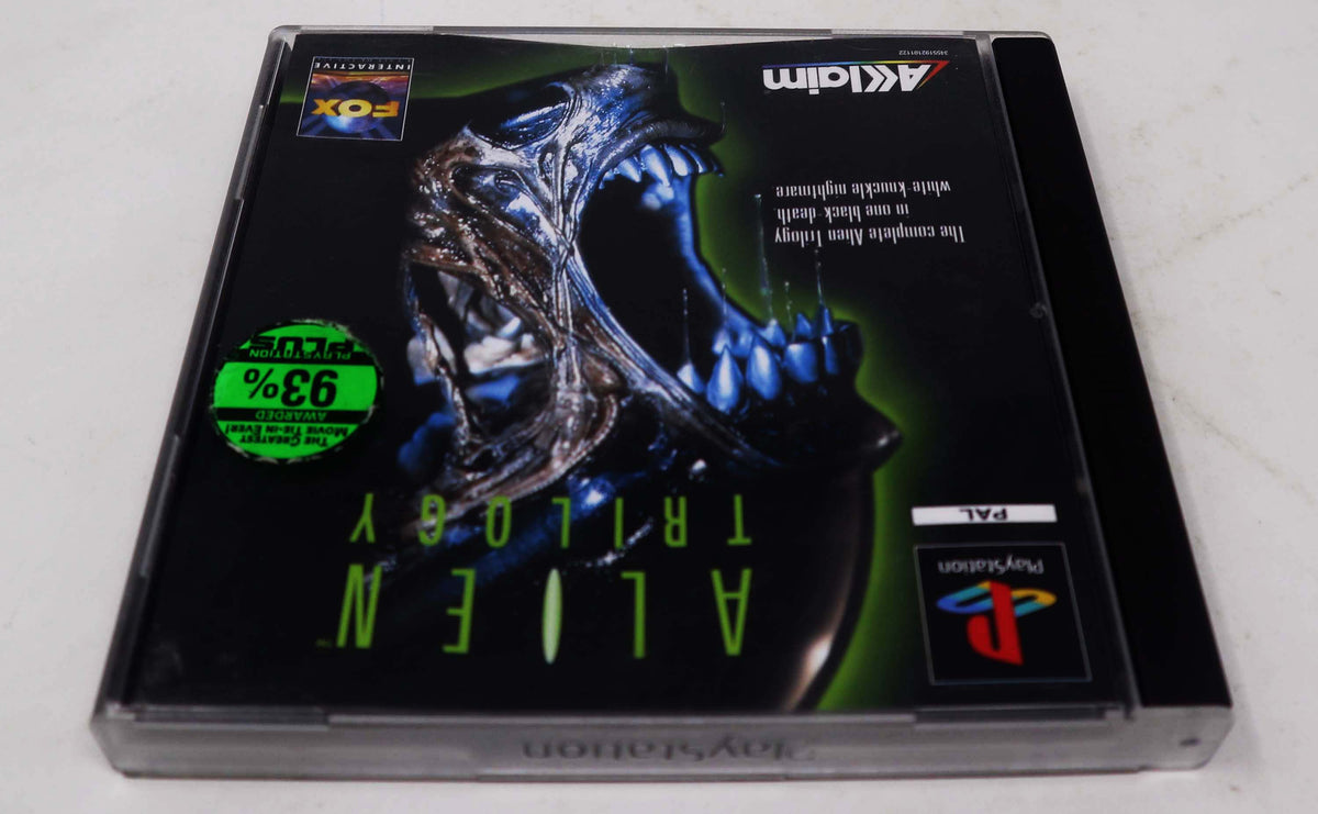 Vintage 1996 90s Playstation PS1 Alien Trilogy Video Game Pal Player