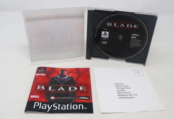 Vintage 2000 Playstation 1 PS1 Blade Video Game Pal Version 1 Player Marvel