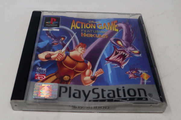 Vintage 1998 90s Playstation 1 PS1 Disney's Action Game Featuring Hercules Video Game Pal 1 Player