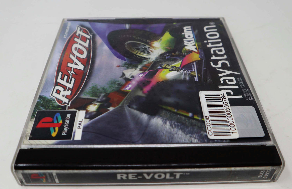 Vintage 1999 90s Playstation PS1 Re-Volt Video Game Pal Version 1-2 Players Remote Control Racing