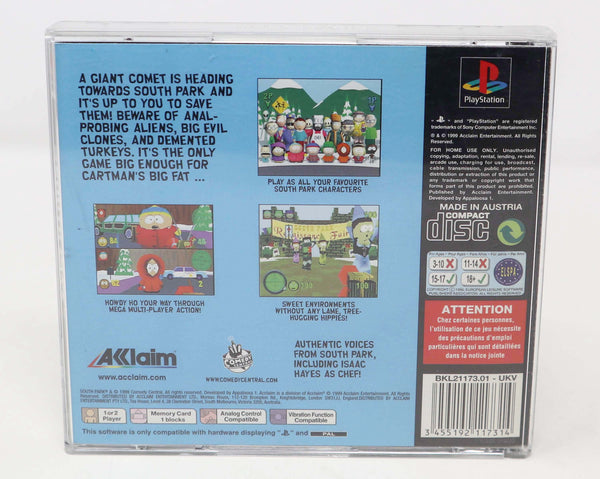 Vintage 1999 90s Playstation 1 PS1 South Park Video Game Pal 1-2 Players