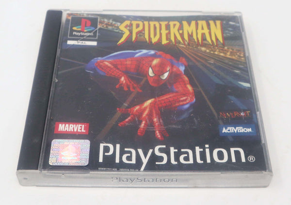 Vintage 2000 Playstation 1 PS1 Marvel Spider-Man Spiderman Video Game Pal Version 1 Player