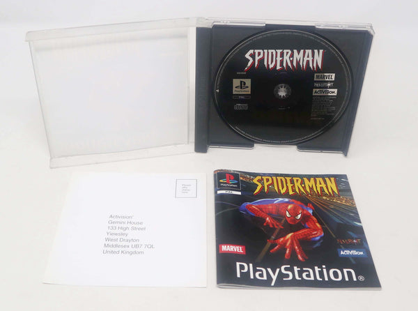 Vintage 2000 Playstation 1 PS1 Marvel Spider-Man Spiderman Video Game Pal Version 1 Player