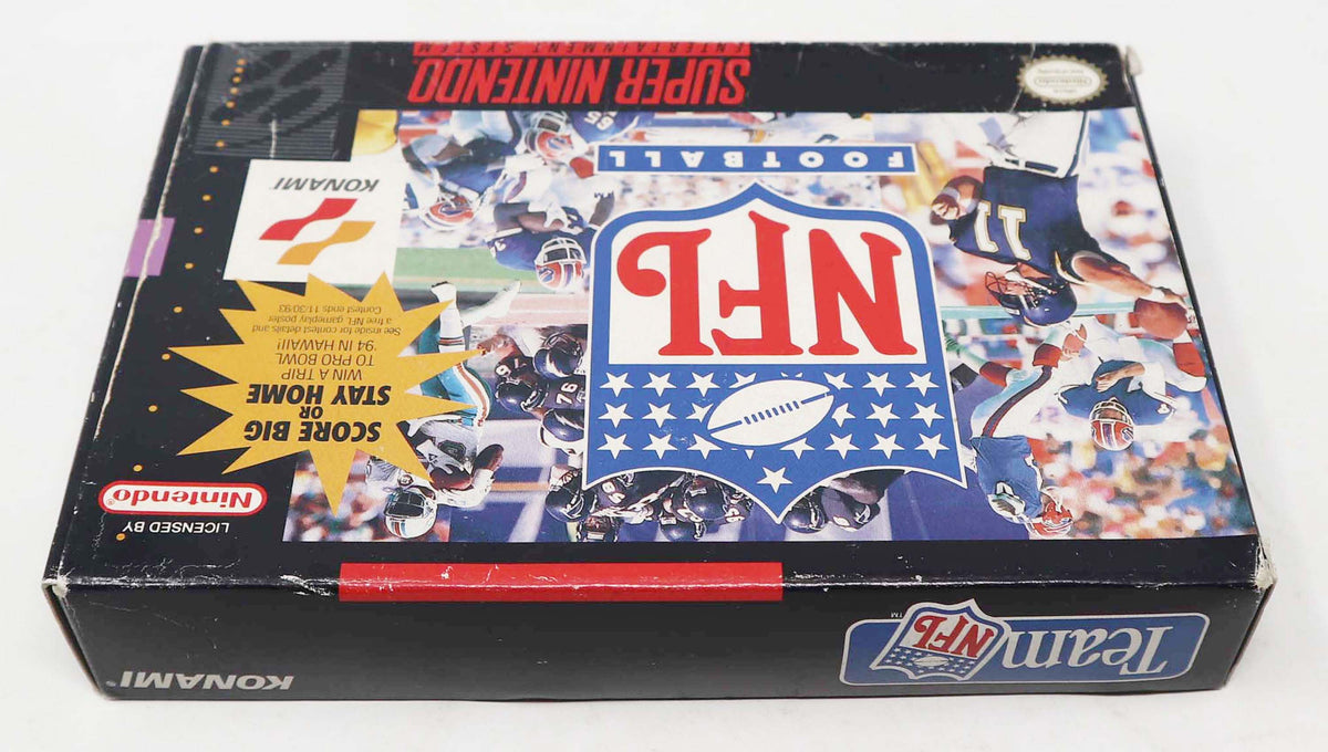 Vintage 1993 90s Super Nintendo Entertainment System SNES NFL