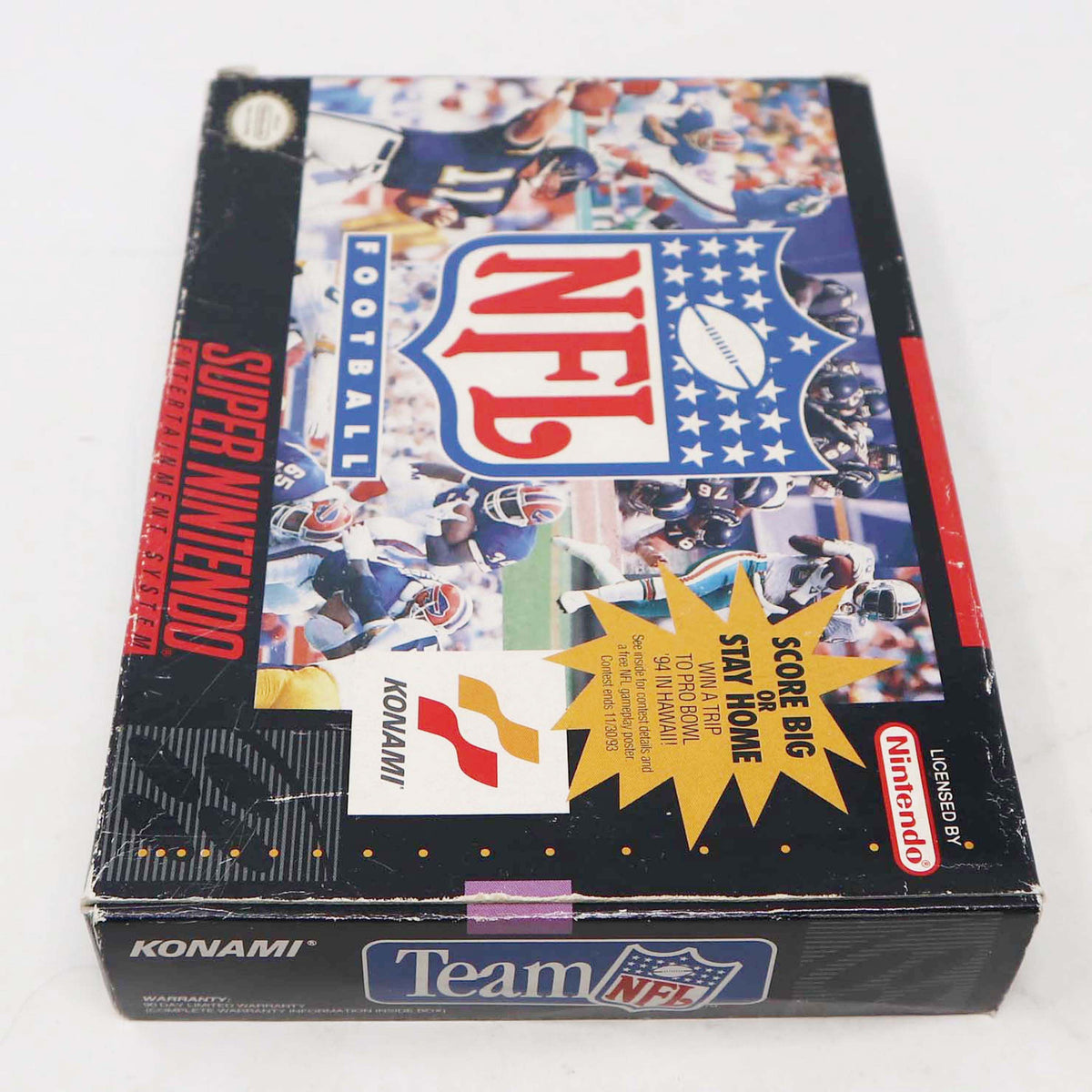 Vintage 1993 90s Super Nintendo Entertainment System SNES NFL