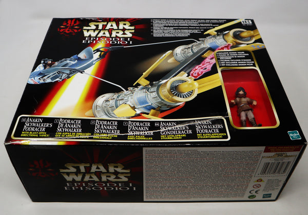 Vintage 1998 90s Hasbro Star Wars Episode I Anakin Skywalker's Podracer Vehicle + Exclusive Anakin Figure Boxed