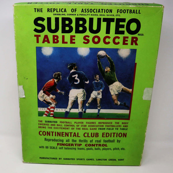 Vintage 1970s Subbuteo The Football Game 'Continental' Club Edition Table Soccer Set Boxed