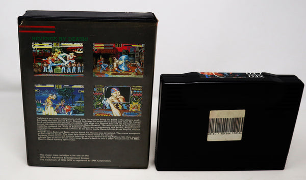 Vintage 1991 90s SNK Neo-Geo AES Fatal Fury 1 55 MEGS Fighting Video Game Japan 1-2 Players Rare