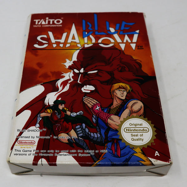Vintage 1990s Nintendo Entertainment System NES Blue Shadow Video Game Boxed Pal A