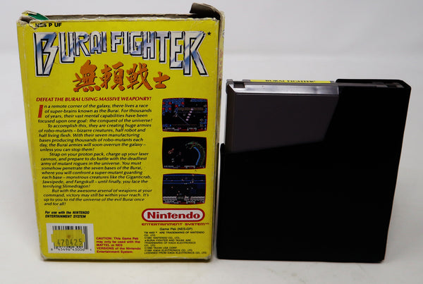 Vintage 1991 90s Nintendo Entertainment System NES Burai Fighter Battle Fighting Video Game Boxed Pal