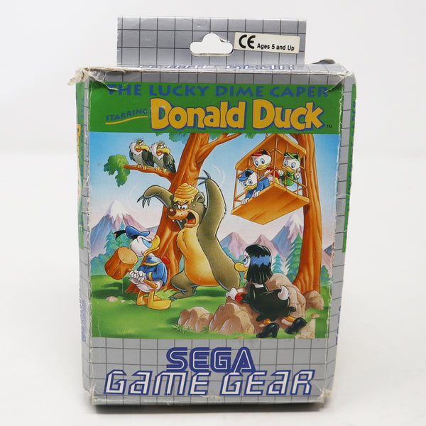 Vintage 1991 90s Sega Game Gear The Lucky Dime Caper Starring Donald Duck Cartridge Video Game Boxed Pal 1 Player