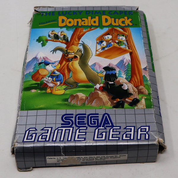 Vintage 1991 90s Sega Game Gear The Lucky Dime Caper Starring Donald Duck Cartridge Video Game Boxed Pal 1 Player