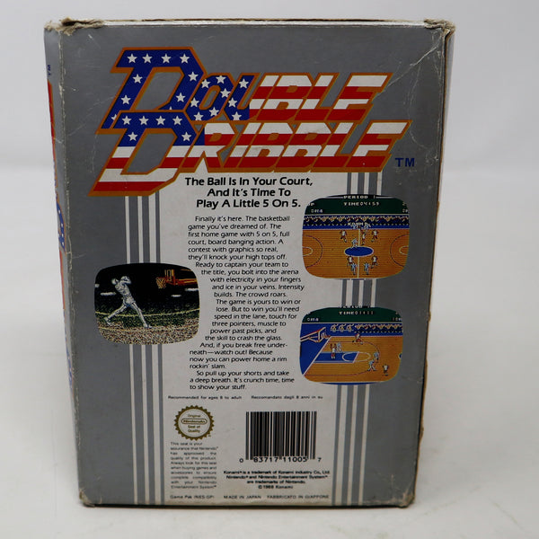 Vintage 1988 80s Nintendo Entertainment System NES Double Dribble Basketball Video Game Boxed Pal A