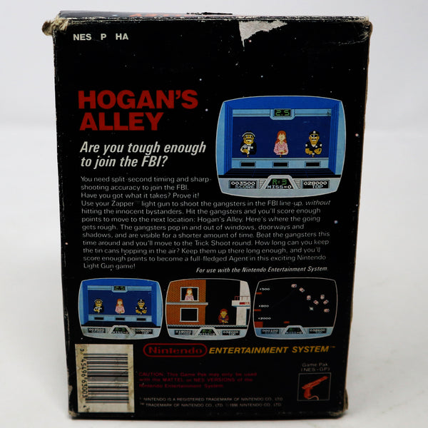 Vintage 1990 90s Nintendo Entertainment System NES Hogan's Alley Video Game Boxed Pal