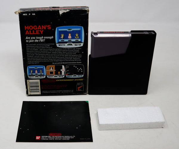 Vintage 1990 90s Nintendo Entertainment System NES Hogan's Alley Video Game Boxed Pal