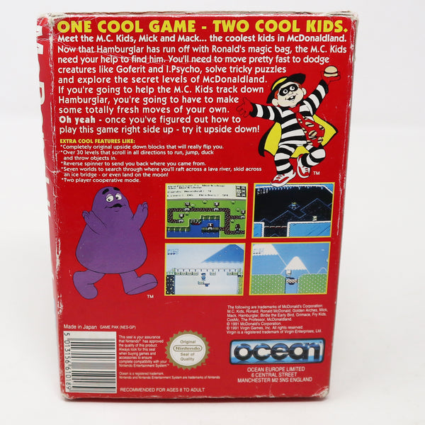 Vintage 1991 90s Nintendo Entertainment System NES McDonaldland Video Game Boxed Pal A