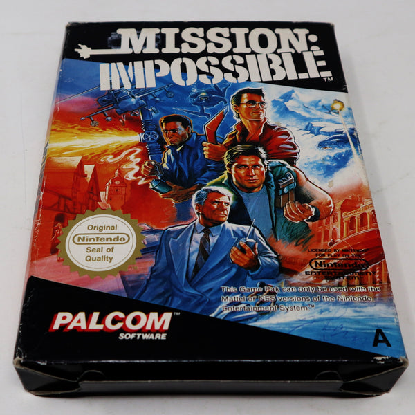 Vintage 1991 90s Nintendo Entertainment System NES Mission : Impossible Video Game Boxed Pal A