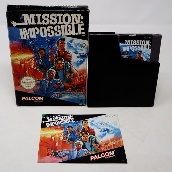 Vintage 1991 90s Nintendo Entertainment System NES Mission : Impossible Video Game Boxed Pal A