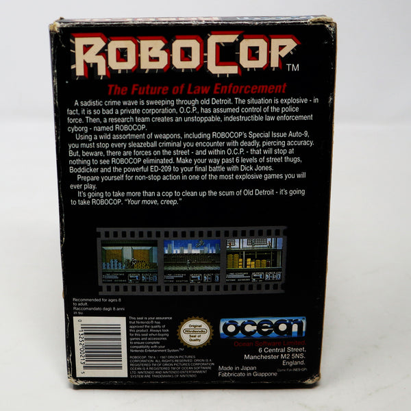 Vintage 1987 80s Nintendo Entertainment System NES Robocop Robo Cop Video Game Boxed Pal A
