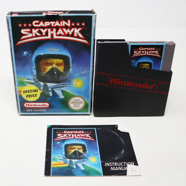 Vintage 1991 90s Nintendo Entertainment System NES Captain Skyhawk Video Game Boxed Pal A