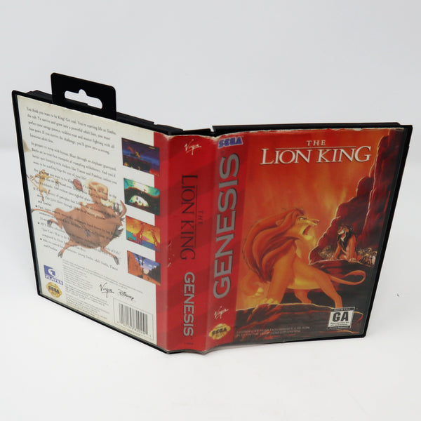 Vintage 1994 90s Sega Mega Drive Megadrive Genesis Disney The Lion King Cartridge Video Game Boxed 1 Player