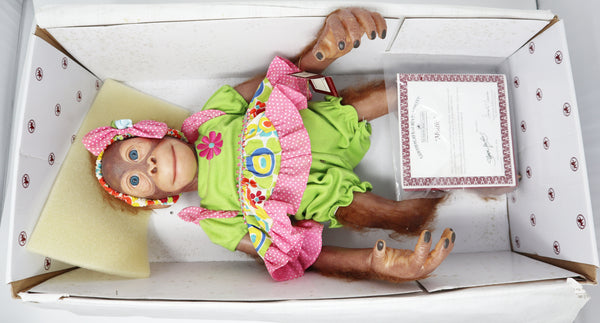 Ashton-Drake Galleries 'Mollie' Orangutan Poseable Toddler Child Doll Boxed Rare