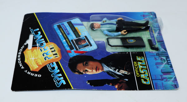 Vintage 1994 90s Vivid Imaginations Gerry Anderson's Space Precinct Officer Castle 3.5" Action Figure Carded MOC