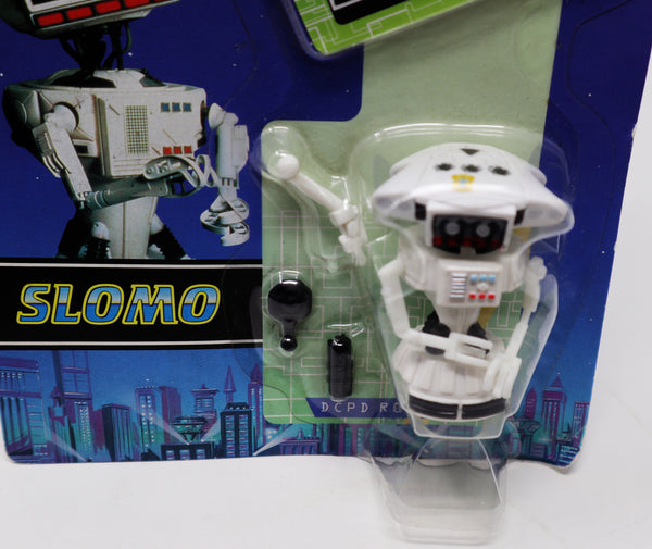 Vintage 1994 90s Vivid Imaginations Gerry Anderson's Space Precinct Slomo Robot 2" Action Figure Carded MOC