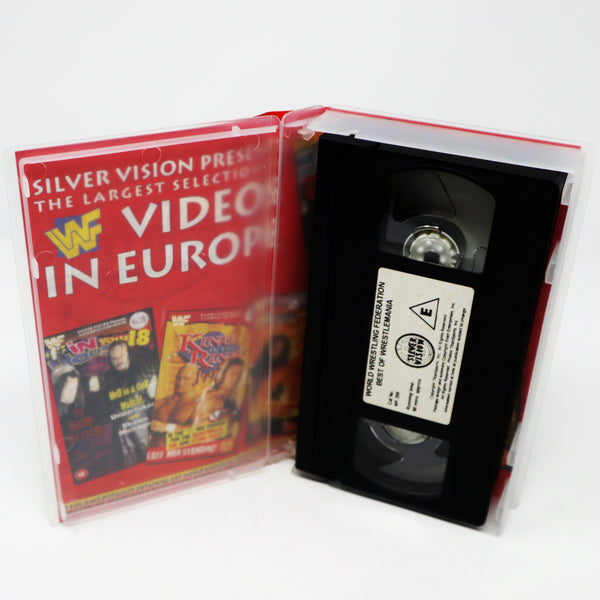 Vintage 1998 90s SilverVision WWF World Wrestling Federation Best Of Wrestlemania Wrestle Mania I-XIV VHS (Video Home System) Tape