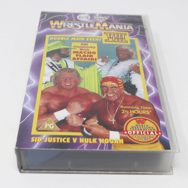 Vintage 1992 90s SilverVision WWF World Wrestling Federation Wrestlemania Wrestle Mania VIII VHS (Video Home System) Tape